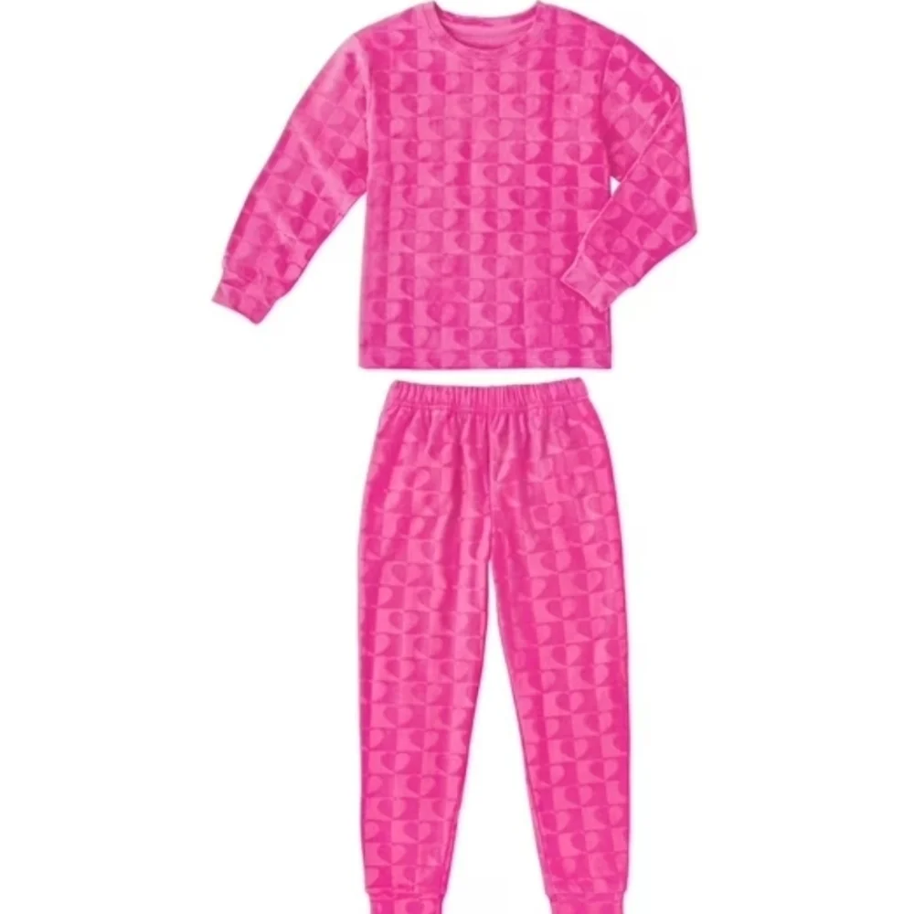 Member's Mark 2 Piece Pink Kids PJ's-Size S 6/6x